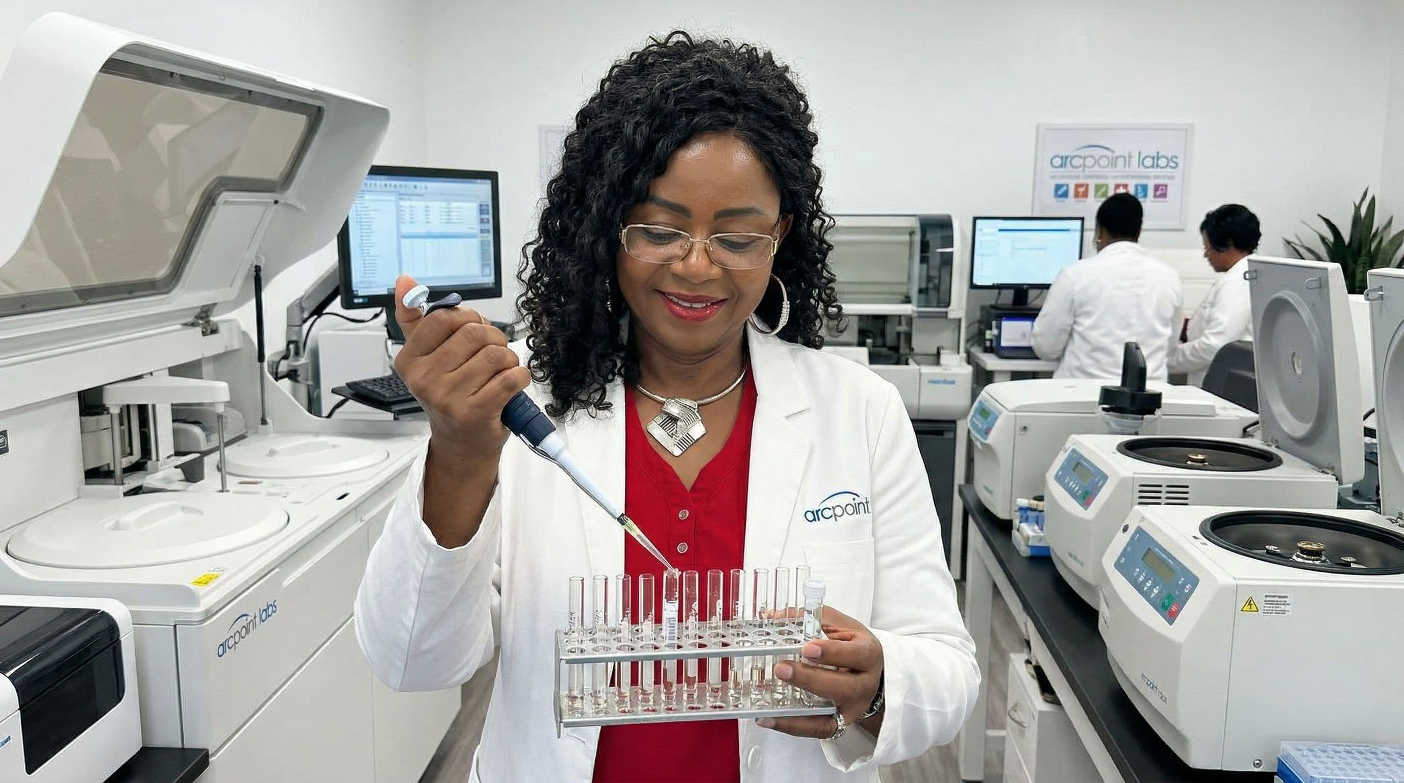 Modern laboratory diagnostic testing facility